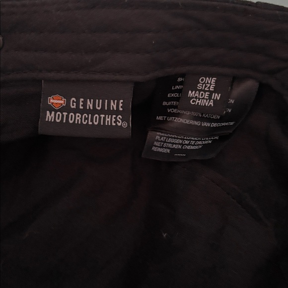 Harley-Davidson Black Hat with Orange Script - Picture 5 of 6